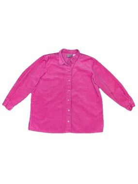 Blair Vintage Corduroy Button Down Shacket Shirt XLG